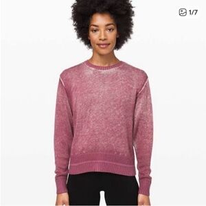 lululemon athletica Hazy Days Knit Crew Neck Sweater size Large